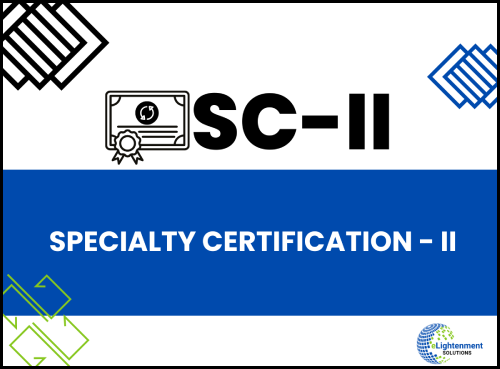 Specialty Certification-II